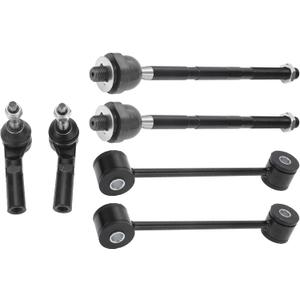 X AUTOHAUX 6 Pcs Front Suspension Kit Inner Outer Tie Rod Ends Front Sway Bar Link for Jeep Grand Cherokee 2005-2010 No.EV80782/K80861/ES80643/ES80644 X AUTOHAUX 6 Pcs Front Suspension Kit Inner Outer Tie Rod Ends Front Sway Bar Link for Jeep Grand Cherokee 2005-2010 No.EV80782/K80861/ES80643/ES80644