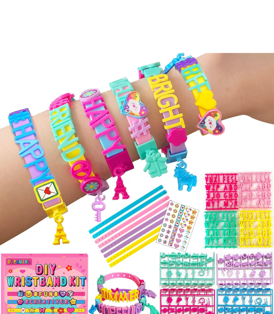 Dupamind Friendship Bracelet Making Kit for Girls, Christmas Gifts Art & Craft Kits for Kids, DIY Jewelry Making Kit, Birthday Present for Ages 412, Toy for Age 4, 5, 6, 7, 8, 9, 10, 11, 12 Years Old