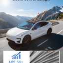 2026 Upgrade Sunshade Roof for Tesla New Model Y Juniper, [Graphene Coatings & UPF 50+ & No-Sag] 1:1 Fit Heat Insulation Sunroof Cover for Tesla Model Y Accessories 2025 2026, Black, 2PCS