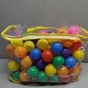 Hovenlay Ball Pit Balls Phthalate Free BPA Free Crush Proof Plastic - 7 Bright Colors in Reusable Play Toys for Kids with Storage Bag