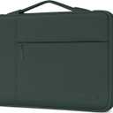 MOSISO Laptop Case 15 inch, 15 inch Laptop Sleeve with Handle Compatible with MacBook Air 15 M4 A3241 M3 A3114 M2 A2941 2025 2024 2023, Dell XPS, Polyester Multifunctional Computer Bag, Midnight Green