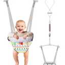 Baby Jumper Doorway, Door Bouncer and Jumper for Baby with Adjustable Strap, Fun Activity for 6-12 Months Baby Infant, Bonus & Teether Included