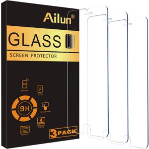 Ailun Screen Protector Compatible for iPhone 8 plus,7 Plus,6s Plus,6 Plus, 5.5 Inch 3Pack Case Friendly Tempered Glass