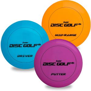 Franklin Sports Disc Golf Discs Set - Disc Golf Equipment Starter Set (One Size)