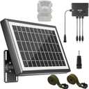 SUNAPEX Solar Panel for Trail Camera, Solar Battery Charger with Controller and Built-in 7500mA Battery, DC 6V/9V/12V Output, for Trail Camera Hunting Accessory (6W Solar Panel Kit)