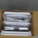 Delamu 2-Tier Multi-Purpose Bathroom Under Sink Organizers and Storage, Stackable Kitchen Pantry Organization, Pull Out Medicine Cabinet Organizer with Movable Dividers, White, 2 Pack