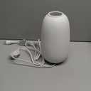 RONDURE 9.5" Modern Ceramic Table Lamp, Fully Dimmable Modern Bedside Lamps for Bedroom, Living Room and Nightstand, White Translucent Ceramic Shade, Warm Ambient Lighting, Corded, Bulb Included