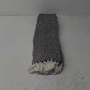 DII 100% Cotton Basket Weave Throw for Indoor/Outdoor Use Camping Bbq's Beaches Everyday Blanket, 50 x 60, Black