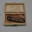 10 Years Anniversary Keepsake Gifts for Him Engraved Pocket Knife with Gift Box Happy Tin Anniversary Customized Wedding Birthday Father's Day Gifts for Men Husband