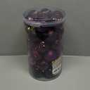 Valery Madelyn Christmas Tree Decorations Ornament Set Decor, 24ct 2.36 Inches Purple Shatterproof Christmas Ball Ornaments Hanging Xmas Holiday Party Decor