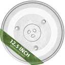 12.5" Microwave Turntable Compatible with Panasonic 12570000008334, 12 1/2 inch Replacement Microwave Glass Plate for Frigidaire 5304509437 (12.5" Small Coupler Hole)