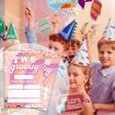 Two Groovy Birthday Party Invitations - 20 Invitation Cards 4"x6" with 20 Envelopes - Groovy invitations for 2nd Birthday Party Invites.(139)