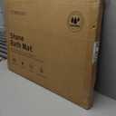 Stone Bath Mat, 20"x30" Large Size Diatomite Fast Drying Non Slip Stone Shower Mat, Super Absorbent for Bathroom & Kitchen, Multi-Use as Pet Mat, Easy to Clean, Gray (Style 05-gray)