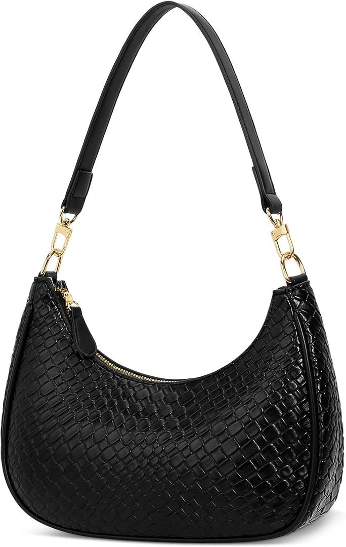 KKXIU Shoulder Bag for Women Small Purse Cute Clutch Hobo Handbag Trendy Crescent Bag