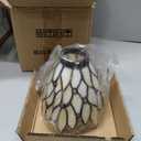 Wall lamp, pendant lamp, fan lampshade replacement, beige glass lampshade, Tiffany craftsmanship inlaid glass