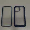 Diaclara Designed for iPhone 12/12 Pro Case, Full Body Rugged with Built-in Touch Sensitive Anti-Scratch Screen Protector, Soft TPU Bumper Case for iPhone 12/12 Pro 6.1" (Blue)