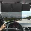 Polarized Car Sun Visor Extender with Zipper Slider, Adjustable Visor Extension with PC Len and Side Sunshade, Protect from Sun Glare UV Ray Snow Blindness, Car Accessories (Driver Side)