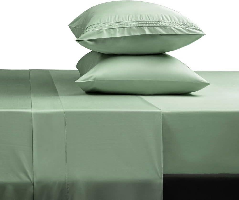 SONORO KATE Bed Sheet Set Super Soft Microfiber 1800 Thread Count Luxury Egyptian Sheets 16-Inch Deep PocketWrinkle and Hypoallergenic-4 Piece (Sage, Queen)