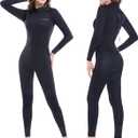 Dark Lightning Wetsuits for Men and Women, Mens/Womens Wet Suit for Cold Water, 3/2mm Wetsuit for Diving Surfing Snorkeling Kayaking Water Sports S