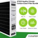 2026 New X7935 MERV 16 Air Filter Bundle,Carbon Clean Healthy Climate,Replacement Filter Media for HCC14-23 Lennox & Honeywell FC100A1011/FC200E1011,X7935 20x20x5 Inches Merv 16 Filter