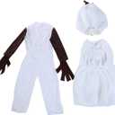 Olaf Costume for Kids Snowman Dress up Boys Halloween Cosplay Jumpsuit, Small