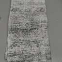 2x3 Washable Rugs for Kitchen, Floor, Entryway, Powder Room Small Area Rug Non-Slip Vintage Low Pile Throw Door Mat Grey