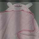 HIPHOP PANDA Hooded Towel - Rayon Made from Bamboo, Bath Towel with Bear Ears for Newborn, Babie, Toddler, Infant - Absorbent Large Baby Towel - Pink Rabbit
27x22"