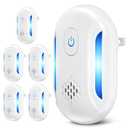 Ultrasonic Mouse & Pest Indoor Repeller Plug-in, Repellent for Mice, Rats, Roaches, Bugs, Ants, Spiders, 2 Mode (5 Pack)