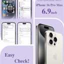 7 x GVIEWIN Magnetic for iPhone 16 Pro Max Case Compatible with Magsafe, [Screen & Camera Lens Protector] Fashion Pattern Translucent Shockproof Phone Cover for 16 Pro Max 6.9" (Moonlit Party/Purple)