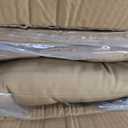 COOS BAY Outdoor Chair Cushions High Back 46x22 Inch, Tufted Patio Seat Cushions with Ties, Water-Resistant Replacement Pads, 2 Pack, Khaki