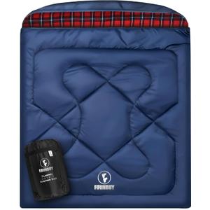 Cotton Flannel Double Sleeping Bag for Adults & Couples ﻿, X-Large