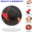 Dickno 2 PCS Cigarette Lighter Extension Cord, Car Female Cigarette Lighter Socket to 50A Battery Alligator Clips Connector, 12V 24V Vehicle Battery Clamp-on Extension Charge Cable