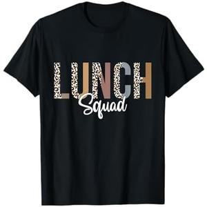 Lunch Squad School Counselor Food Service Crew Lunch Lady T-Shirt, L