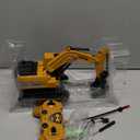 Remote Control Excavator Toys for Boys, RC Excavator Toy for Boys 3 4 5 6 7 8 Year Old Kids Christmas Birthday GiftRC Digger Truck Construction Vehicles with Metal Shovel & Light