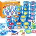 Joyreal Alphabet Learning Toys - ABC Sorters Tubs with Flash Cards, 271 PCS Toddler Preschool Learning Activities, Educational Games