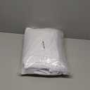 No Hook Shower Curtain and Liner Set,White Hotel Waffle Shower Curtain with Liner 78" L x 72" W