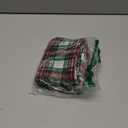 AQOTHES Pack of 2 Christmas Plaid Decorative Throw Pillow Covers Scottish Tartan Cushion Case for Farmhouse Home Holiday Decor Red and White, 20 x 20 Inches