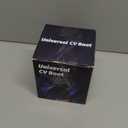 CVS18 CV Boot Split Constant Velocity Joint Gaiter Boot Replacement Kit, Includes 2 Stainless Steel CV Boot Clamp, Black