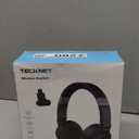 TECKNET Bluetooth Trucker Headset, Single and Dual Ear Wireless Headset with Mic for Work Noise Cancelling, 50Hrs 3 EQ Music Modes Trucker Bluetooth Headphones for PC, Drivers, Office, Call Center