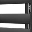 Electric Towel Warmer with Smart LED Timer, Modern [3] Bar Large Panel Heated Towel Rack, Wall-Mounted Plug-in/Hardwired 2-in-1, Rapid Warmth for Bathrooms, [Matte Black]