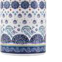 Bico Blue Talavera Ceramic Air Tight 9 inch Cookie jar, for holding coffee, powder, tea, spices, Microwave and Dishwasher Safe