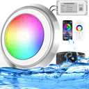 LED Pool Lights for Inground Pool, Wall Mounted, AC 120V RGBW Pool Lights for Inground Pool, 12 Inch IP68 Waterproof Submersible Light - 50ft Cable APP Control & Remote Control, Inclusion Transformer