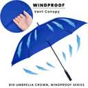 Golf Umbrella Large 54/62/68/72 Inch, Extra Large Oversize Double Canopy Vented Windproof Waterproof Umbrella, Automatic Open Golf Umbrella for Men and Women and Family.