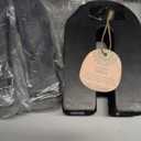 Benzara Modern Decorative Arch Sculpture in Matte Black Solid Marble, 8 Inch