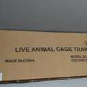 32 Humane Animal Trap, Live Animal Trap Cage for Stray Cats, Raccoons, Squirrels, Rabbits, Moles, Groundhogs, Armadillos up to 16.5 lbs, Galvanized Rustproof Live Animal Cage Trap