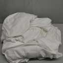 Mayfair Linen 100% Egyptian Cotton Sheets King Size - 1500 Thread Count King Size Sheets Set Egyptian Cotton, 4 PC Luxury Bedsheet (White), Soft, Cooling, 17" Deep Pocket Sateen Weave Bedsheet Set