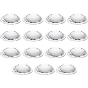 PATIKIL Diameter 32mm Flat Convex Lens, 15 Pcs Height 10mm PMMA Acrylic LED Optical Convex Condenser Lens with Edge for Flashlight Car Bike Head Lamp Spotlight, Transparent