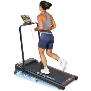 THERUN Walking Pad, 2 in 1 Foldable Treadmills for Home, 2.5HP Under Desk with Handle Bar, 16" Widened Running Belt, with Remote Control