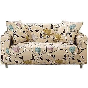 HOOBUY Printed Sofa Cover Stretch Couch Covers Patterned Loveseat Slipcovers for 2 Seater Cushion Couch Love Seat Set MNK (2 Seater/Loveseat)