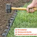 200 Count Plastic Landscape Edging Anchoring Stakes 8-Inch Garden Lawn Yard Landscaping Spikes for Paver Edging, Weed Barrier, Tent, Artificial Turf & More